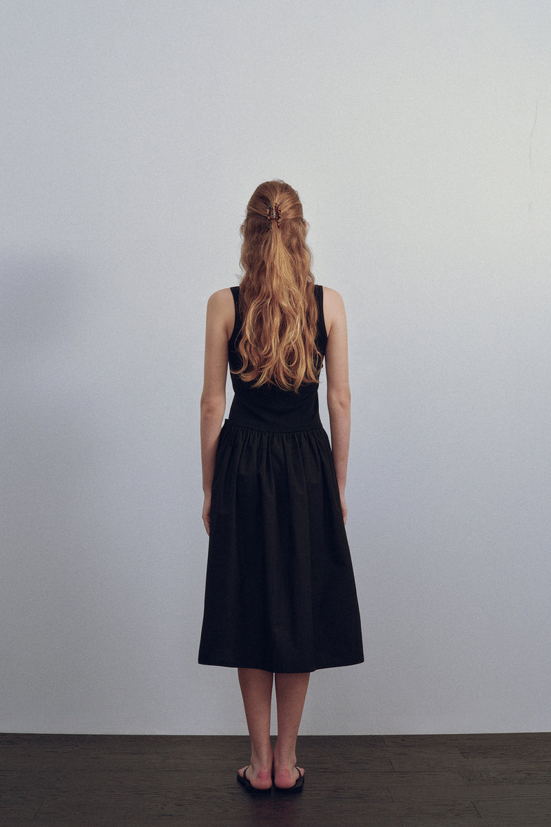 Tulle Midi Dress in Black, from Nothing Written