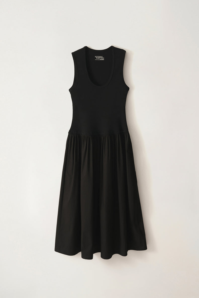 Tulle Midi Dress in Black, from Nothing Written