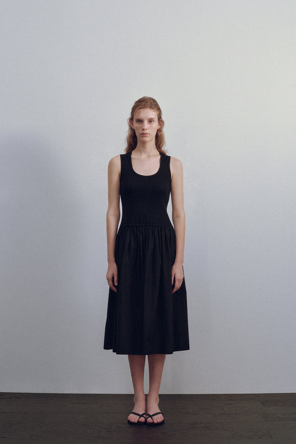 Tulle Midi Dress in Black, from Nothing Written