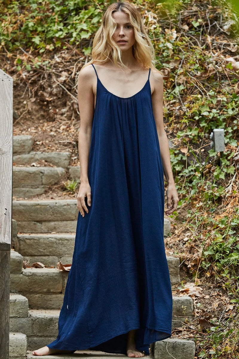 Tulum Low Back Maxi Dress in Pacific, from 9 Seed