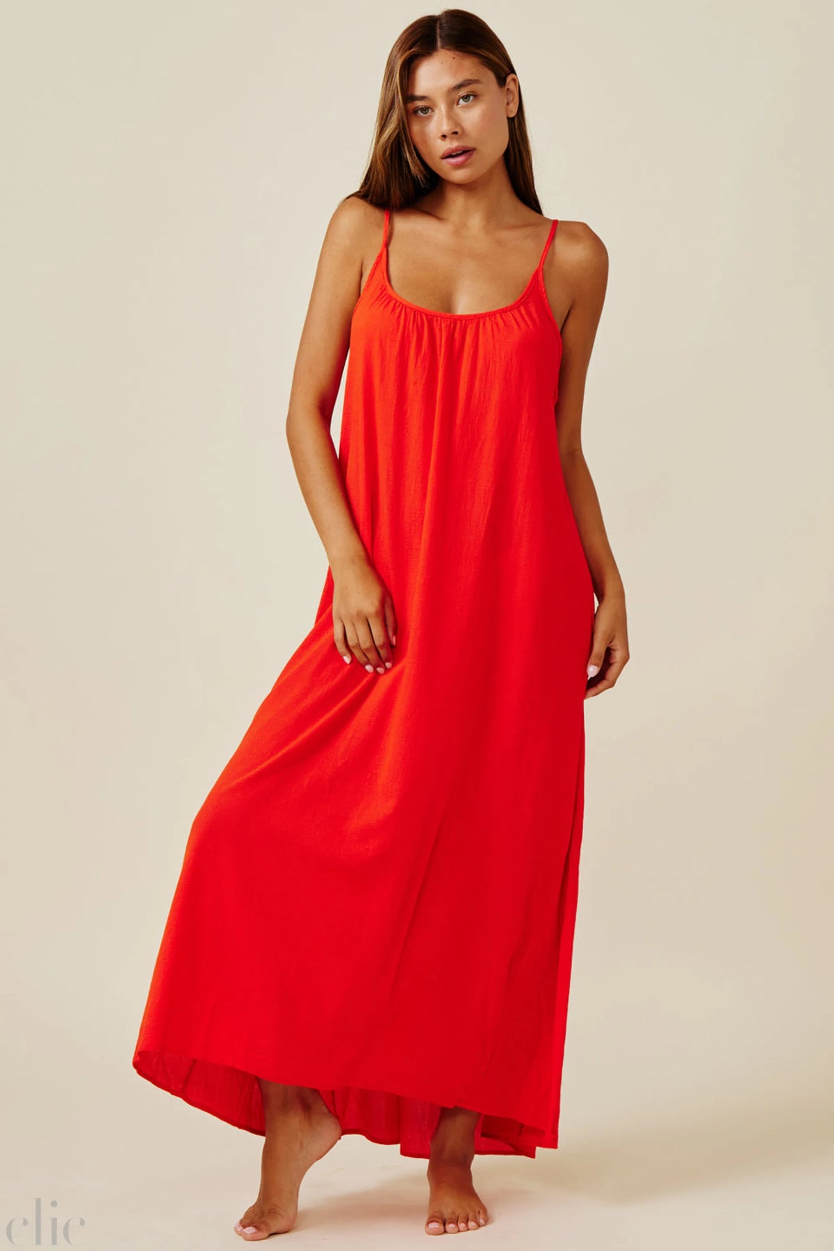 Tulum Cotton Dress in Dahlia, from 9 Seed