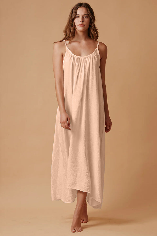 Tulum Low Back Maxi Dress in Latte, from 9 Seed