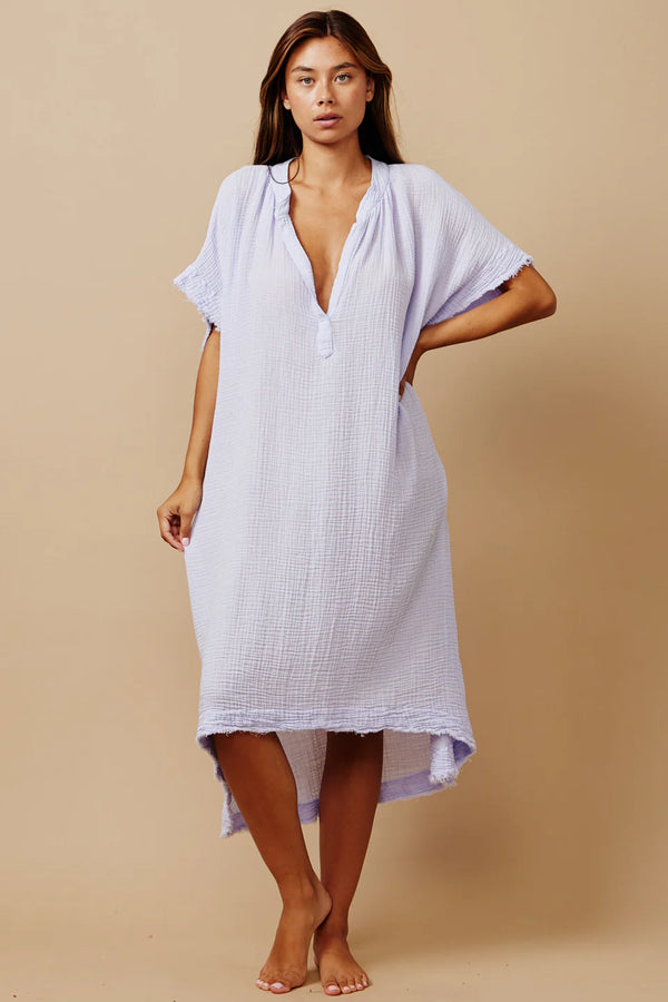 Tunisia Caftan Dress in Lilac, from 9 Seed