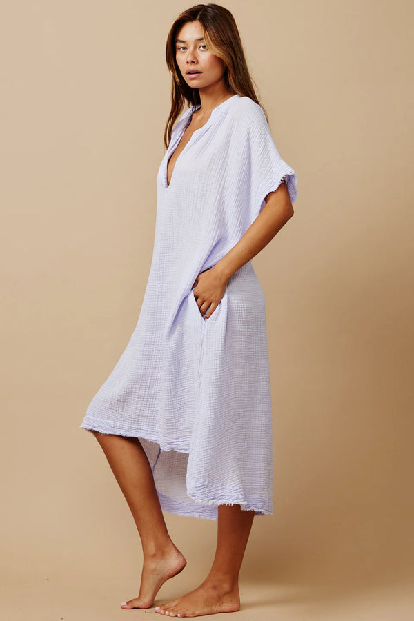 Tunisia Caftan Dress in Lilac, from 9 Seed
