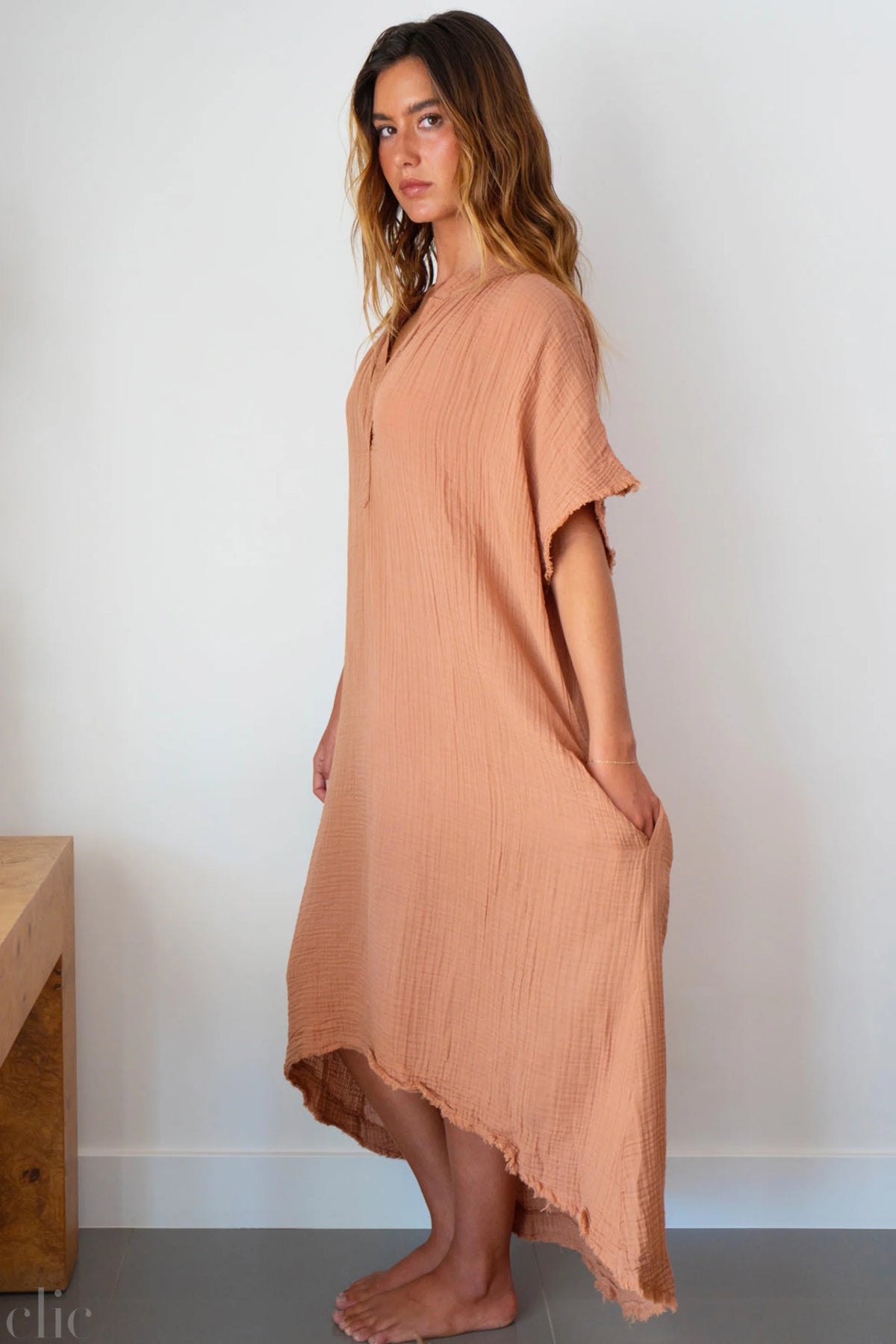 Tunisia Dress in Noisette, from 9 Seed