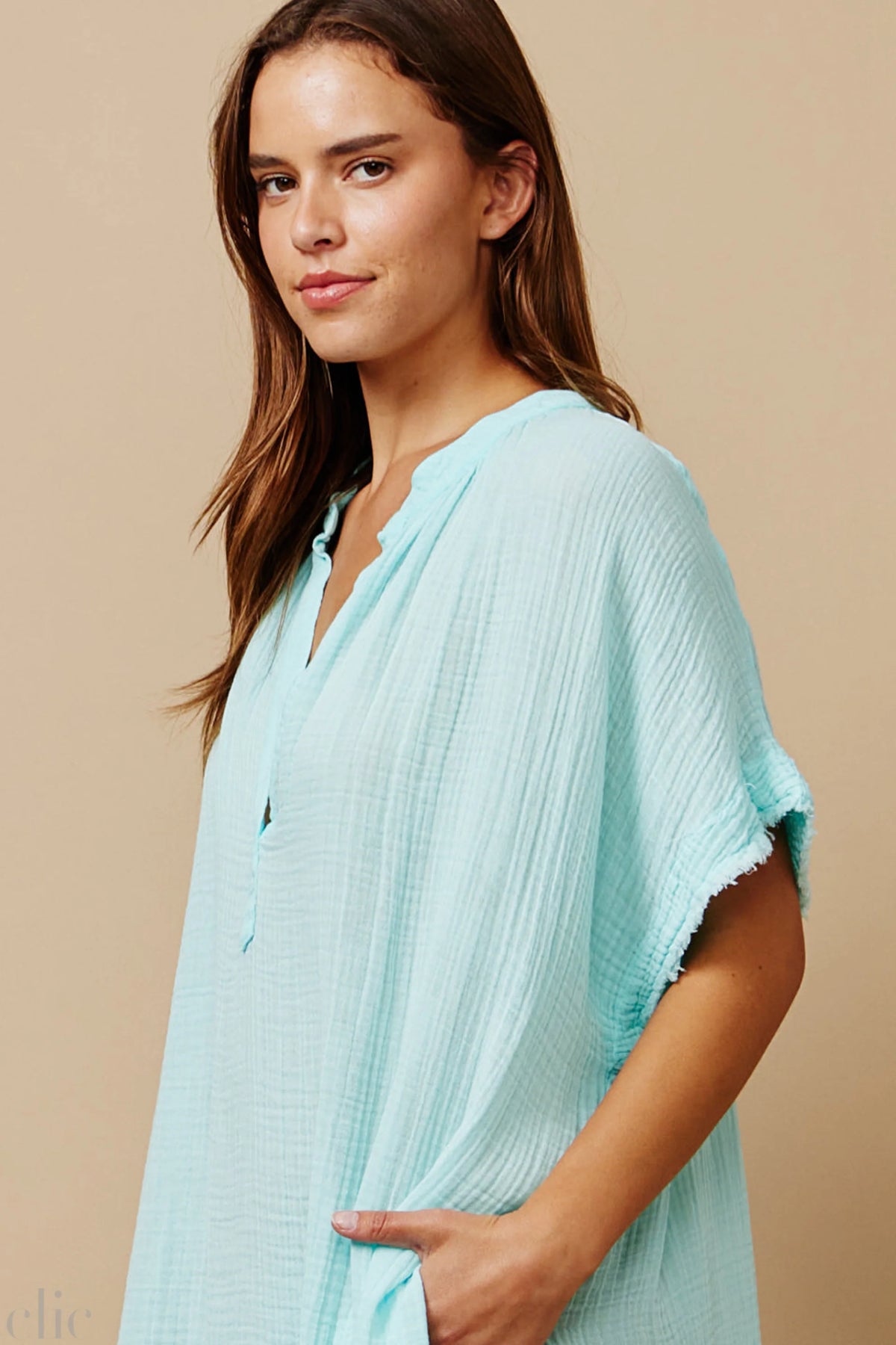 Tunisia Dress in Ocean, from 9 Seed