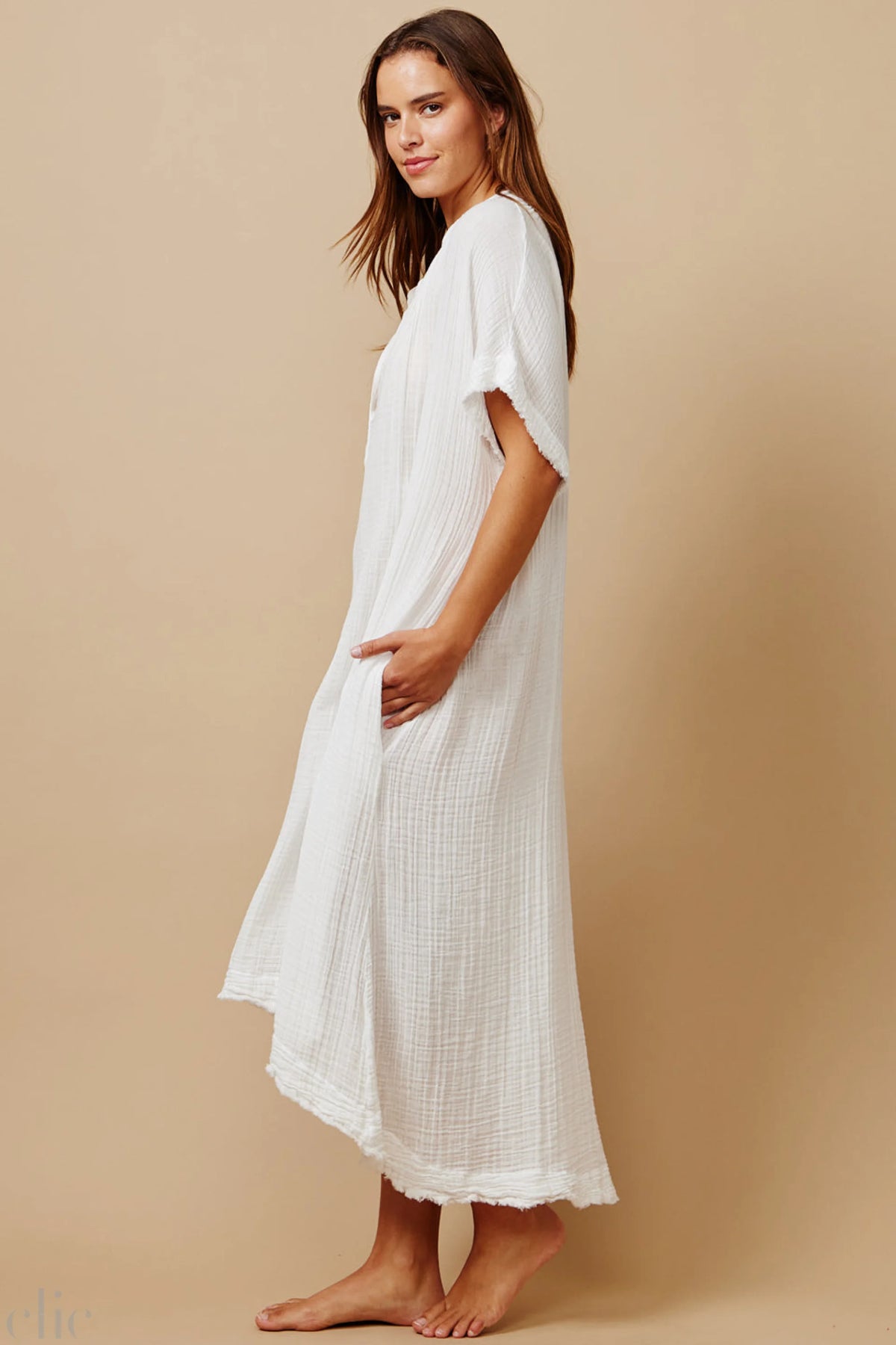 Tunisia Dress in White, from 9 Seed