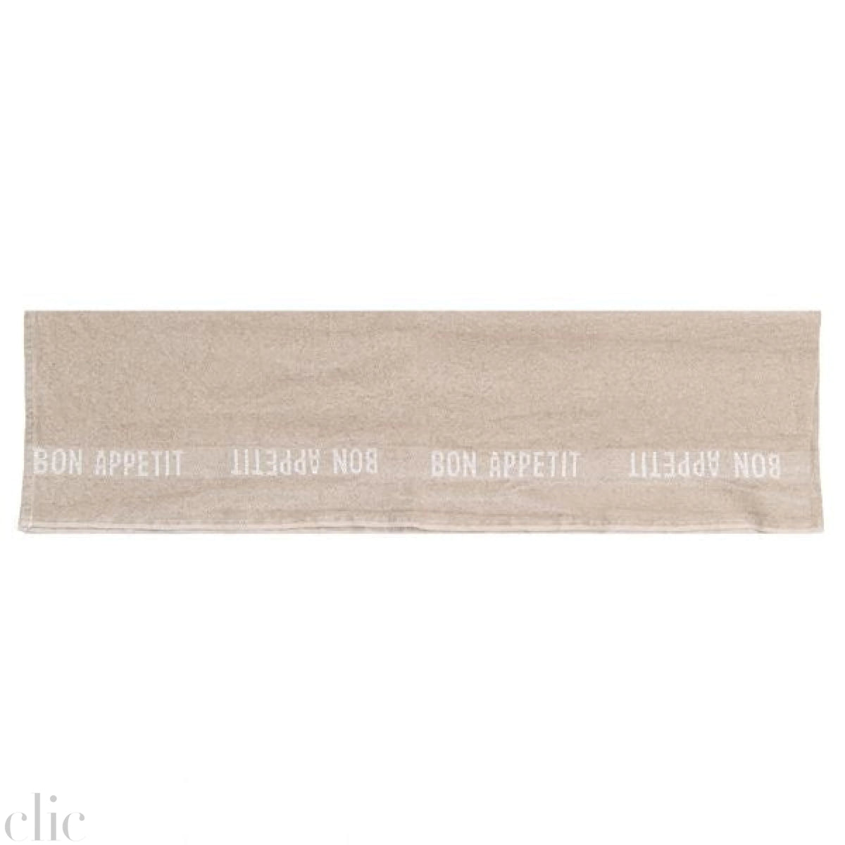 Bon Appetit Table Runner in White, from Charvet Editions