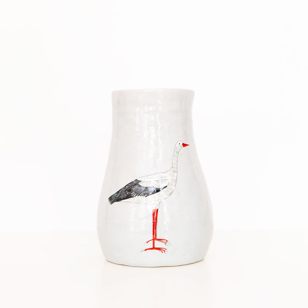 Large Bird Vase in Pale Blue, from Gemma Orkin Ceramics