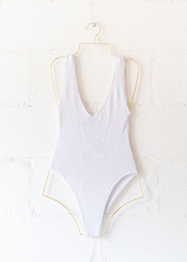 Marbella Scoop Neck One Piece White, from Love & Bikinis