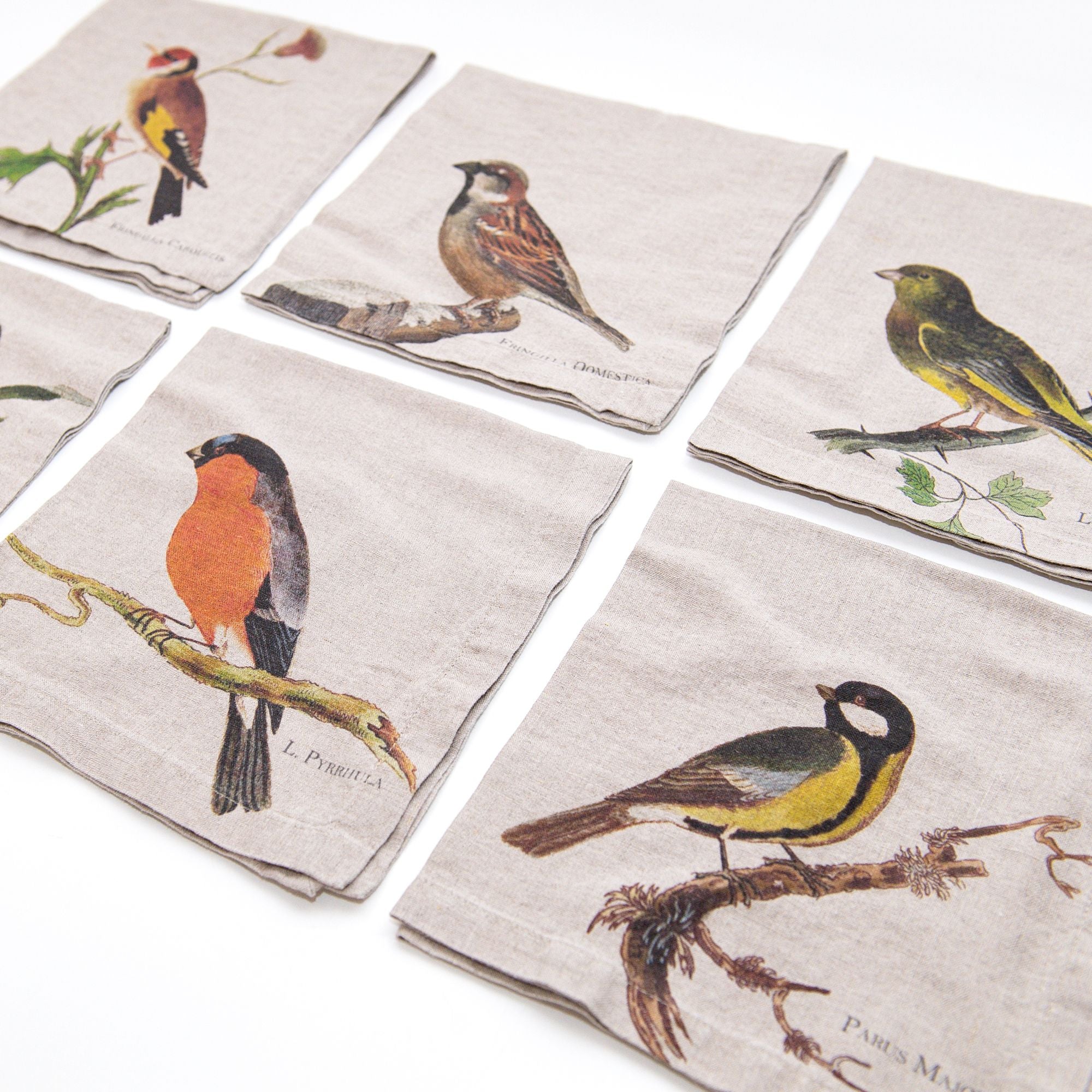 Birds Napkins, from Linoroom