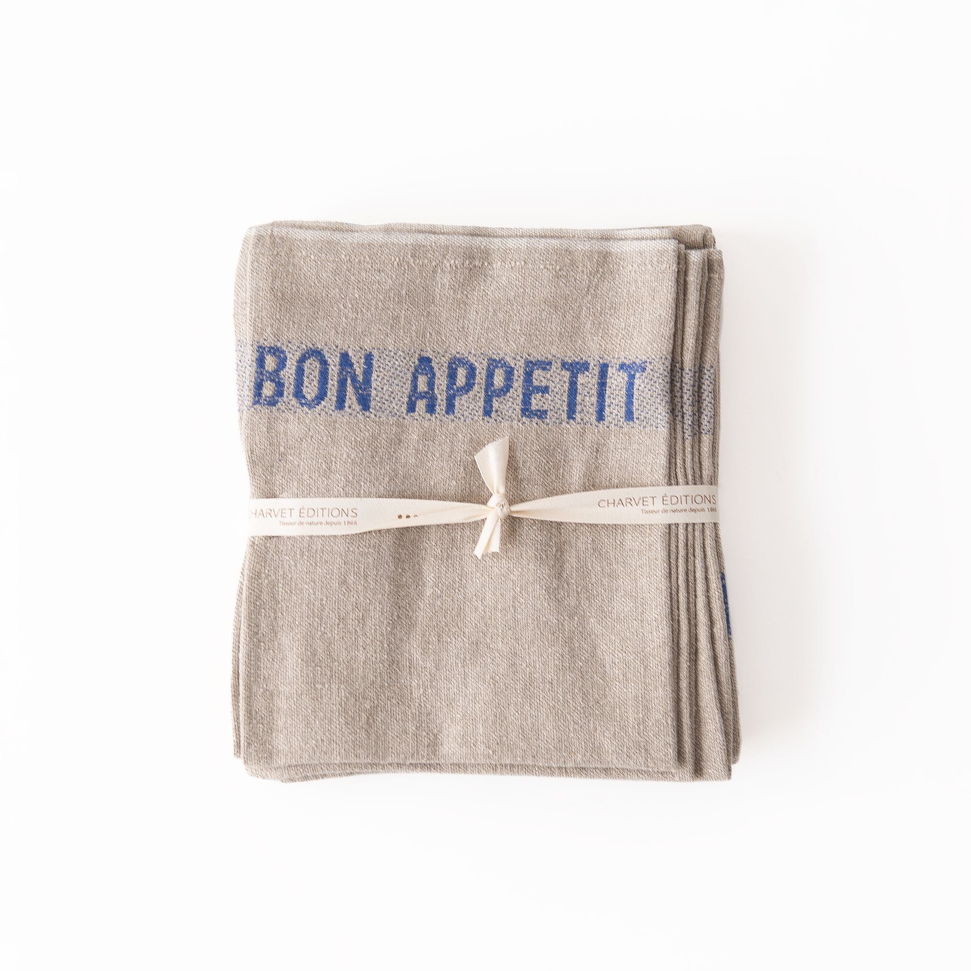 Bon Appetit Napkin / Placemat in Blue, from Charvet Editions