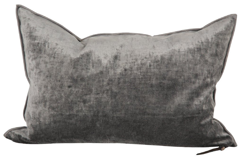 Velvet Pillow 16x24 Anthtacite, from Maison De Vacances