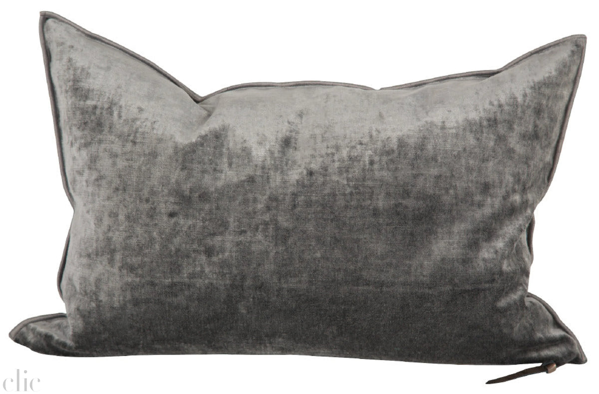 Velvet Pillow 16x24 Anthtacite, from Maison De Vacances