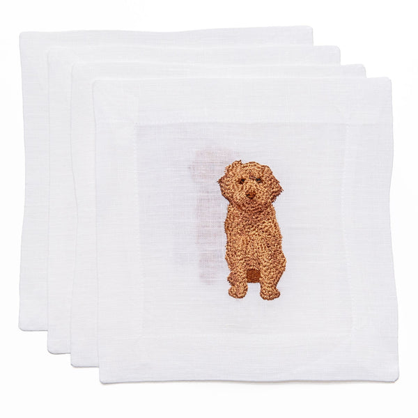 Golden Doodle Cocktail Napkins, from Lettermade