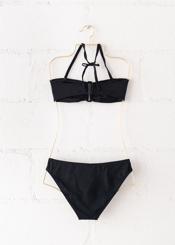 Bandeau Bikini Top in Noir, from DNUD