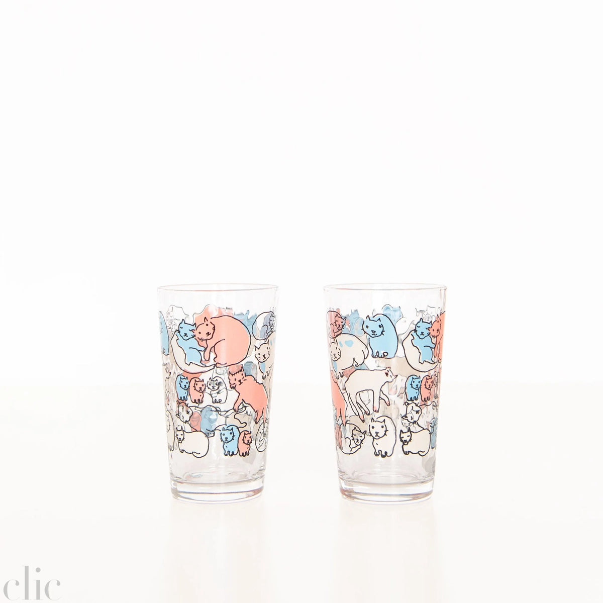 Cat Tumbler in Pink and Blue, from Aderia