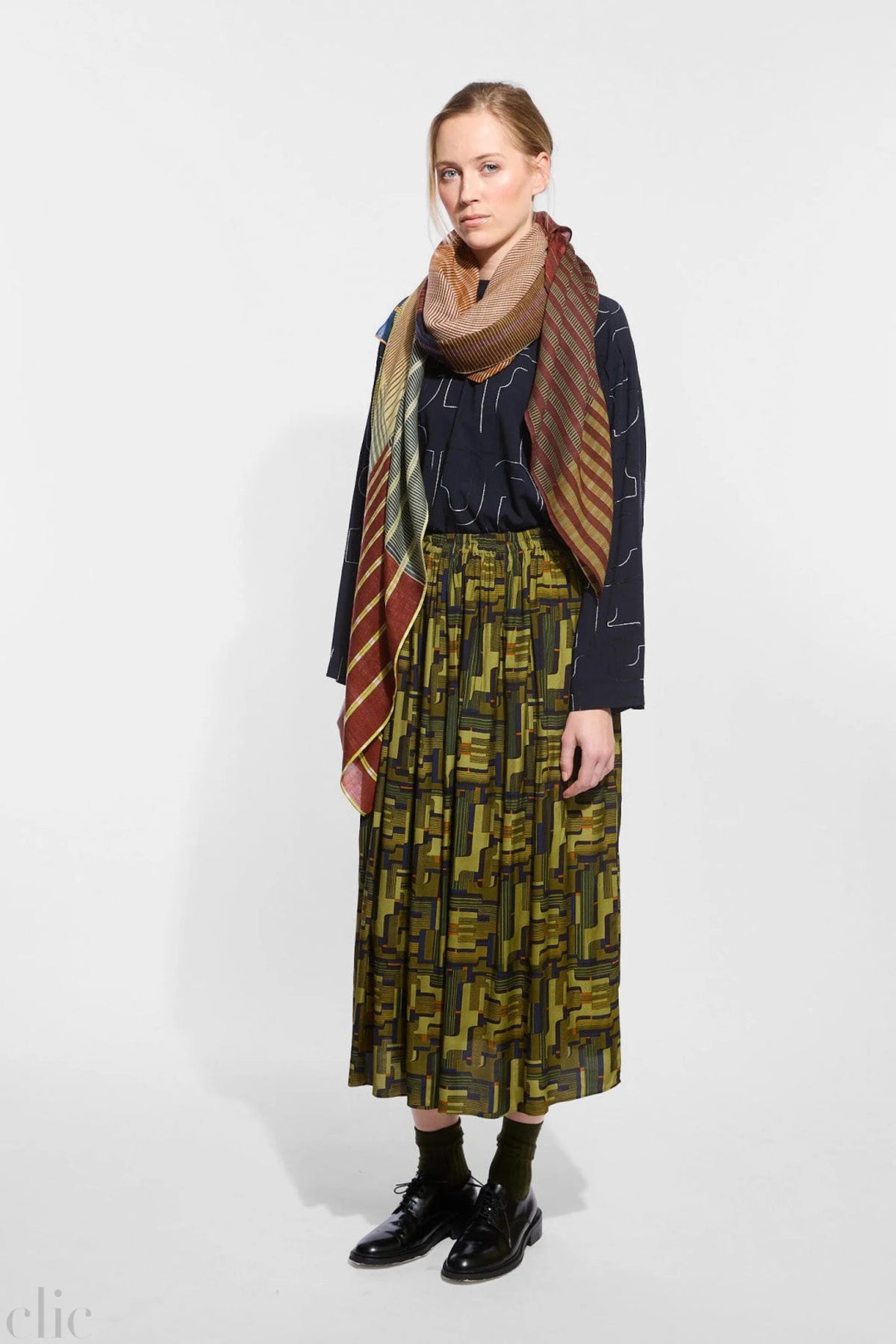 Vibrant Scarf in Amber, from Mapoesie