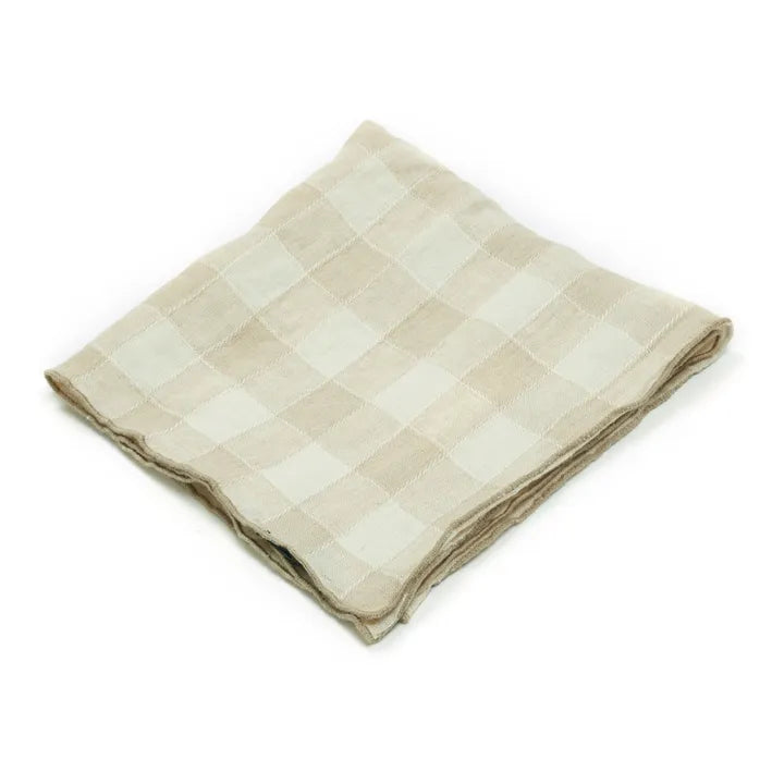 Vintage Vichy Bourdon Napkin in Creme, from Maison de Vacances