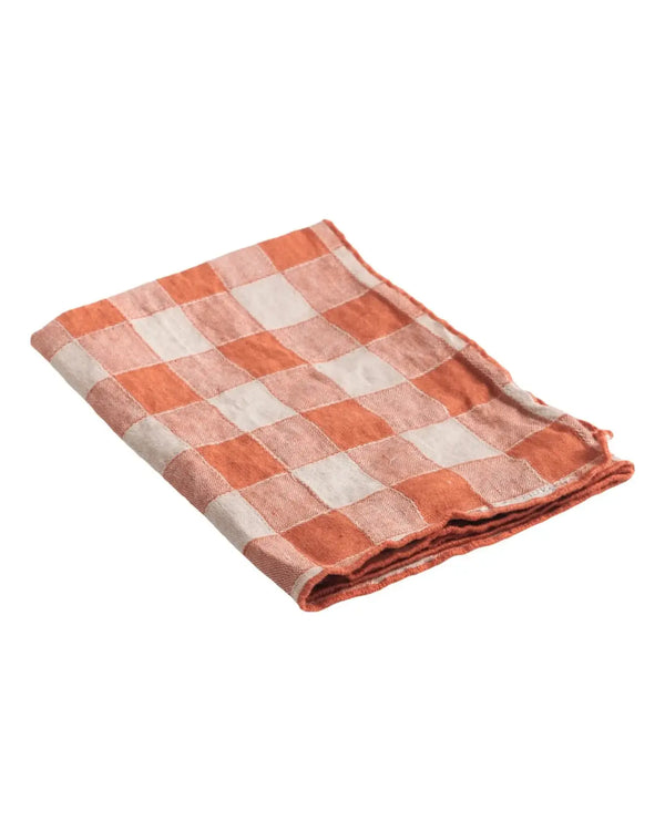 Vintage Vichy Bourdon Napkin in Marmelade, from Maison de Vacances