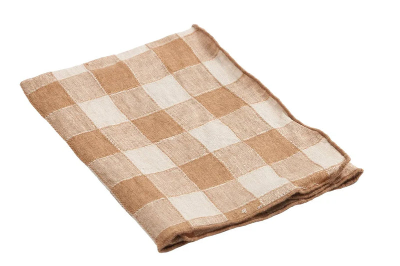 Vintage Vichy Bourdon Napkin in Terracotta, from Maison de Vacances