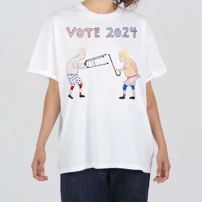 Vote 2024 Boyfriend Tee, from Unfortunate Portrait