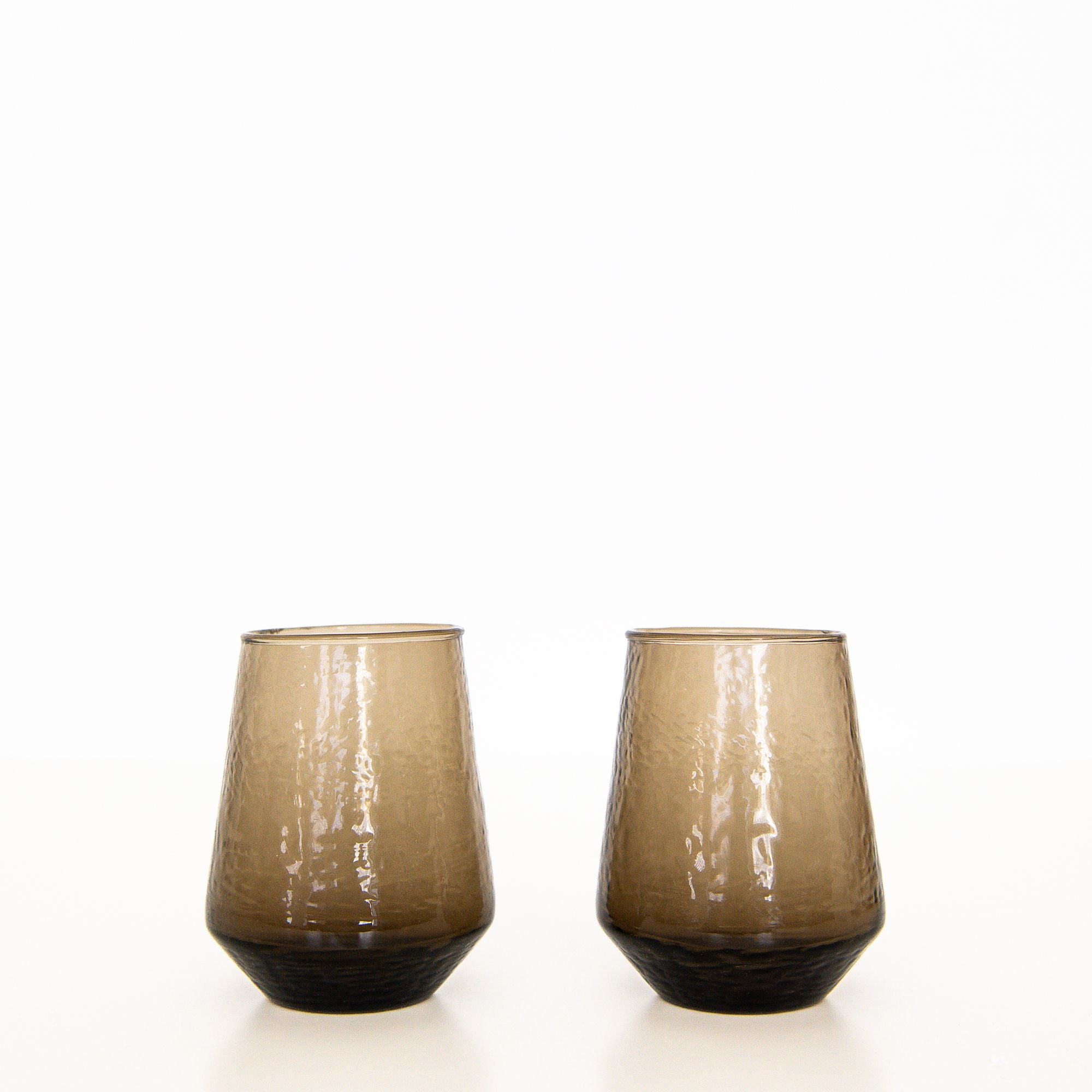 Handblown Hammered Glass Tumbler in Smoke, from creative Women