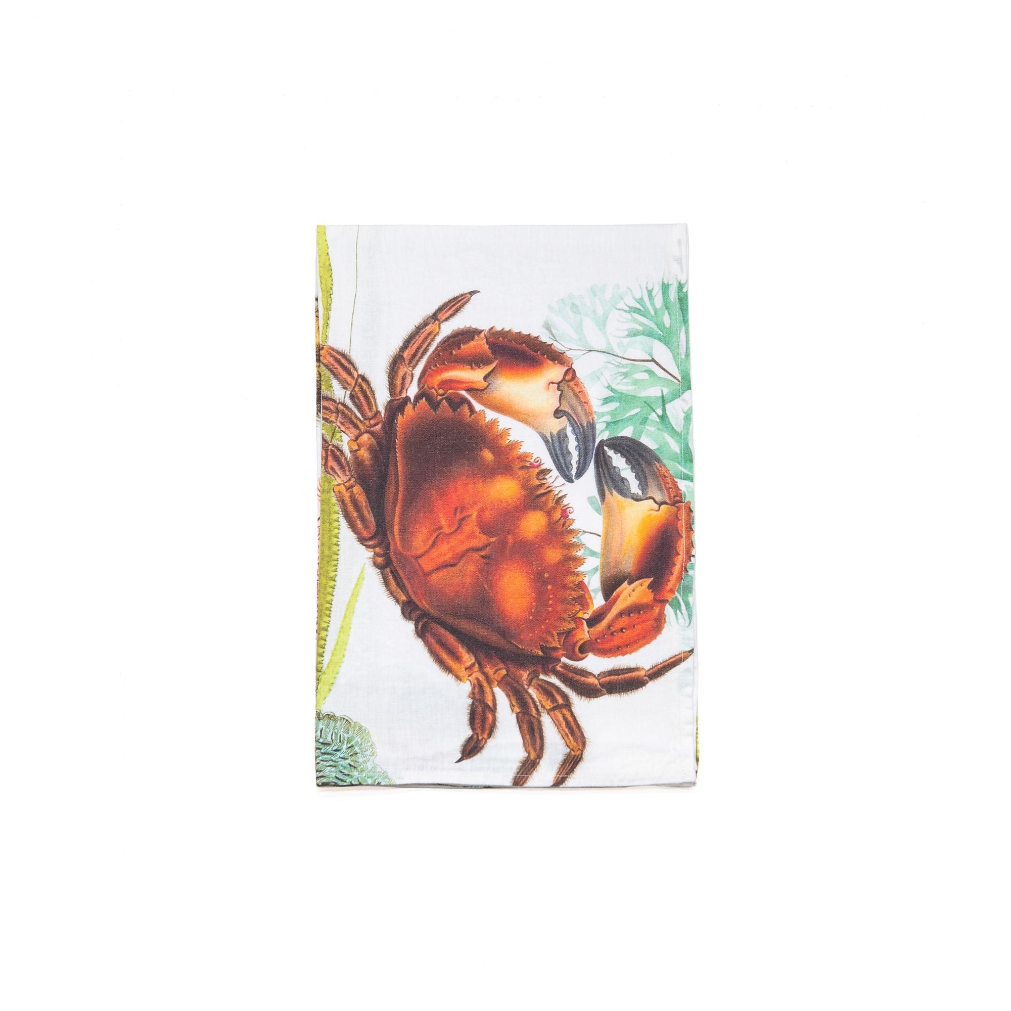 Set of 2 Oyster and Crab Kitchen Towels, from Linoroom