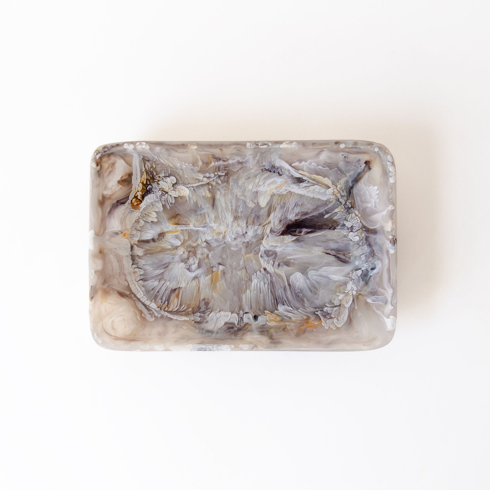 Rectangular Tray in Mocha Swirl, from Nashi Home