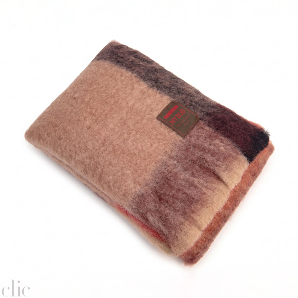 Mantac Mobe Throw in Beige and Pink