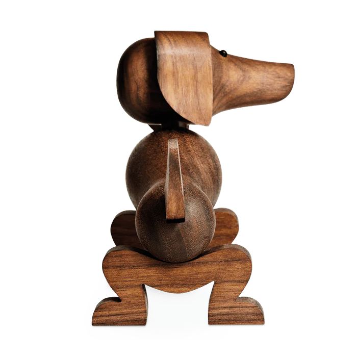 Dog in Walnut, from Kay Bojesen