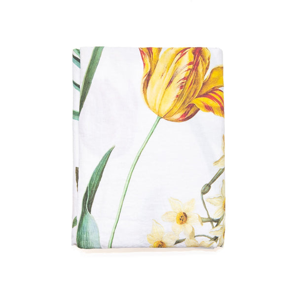 Early Flowers Tablecloth in White, from Linoroom