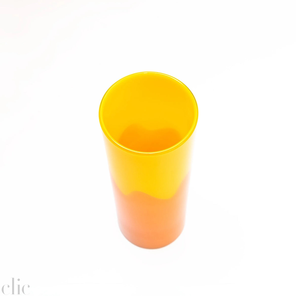 Tall Drip Vase in Mango and Tangerine
