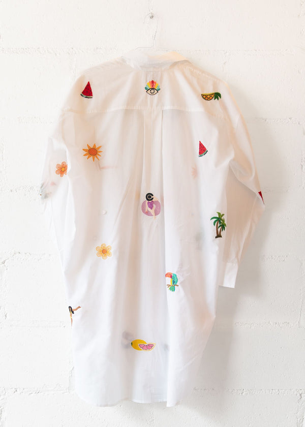 Bahamas Shirt in White, from Benaras by Citrus