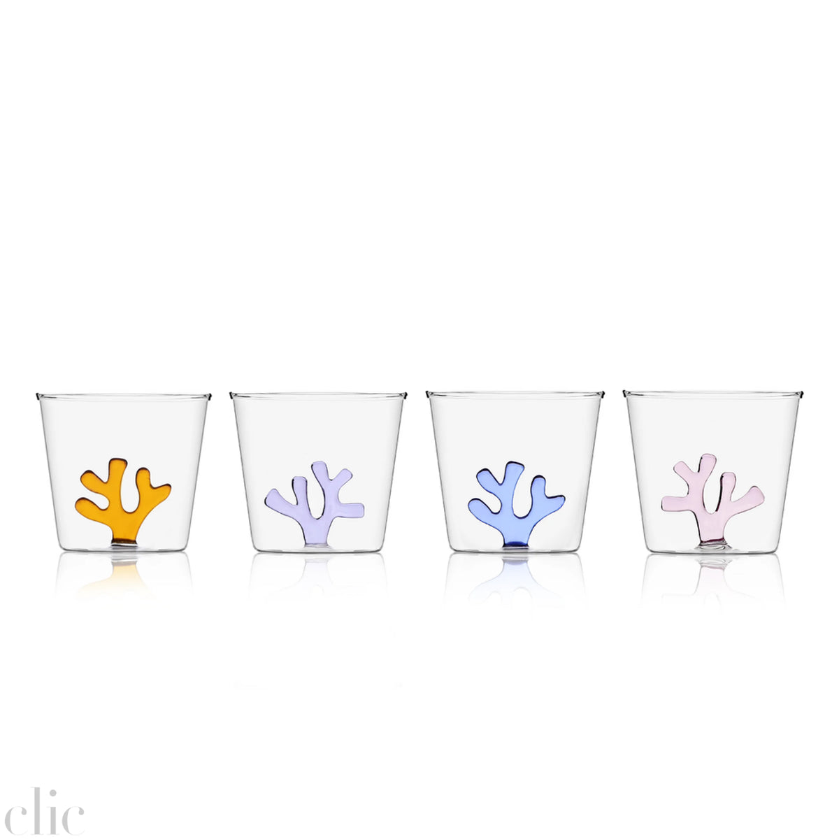 Whimsical Set of 4 Tumbler Glasses, from Sprezz