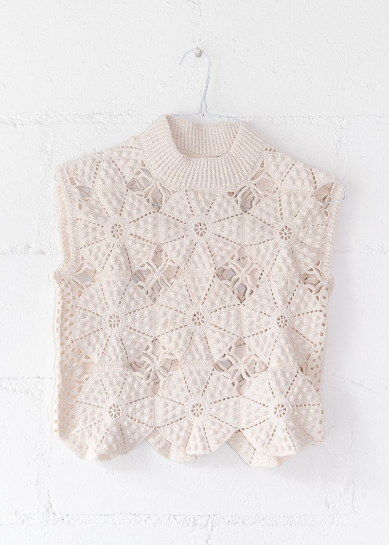 Nona Vest in Ivory, from Proche