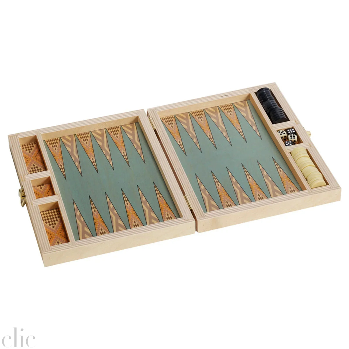 Faye Travel Backgammon Set, from Wolfum