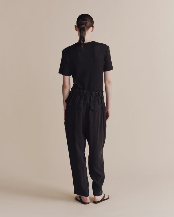 Wrap Pants in Black, from Mijeong Park