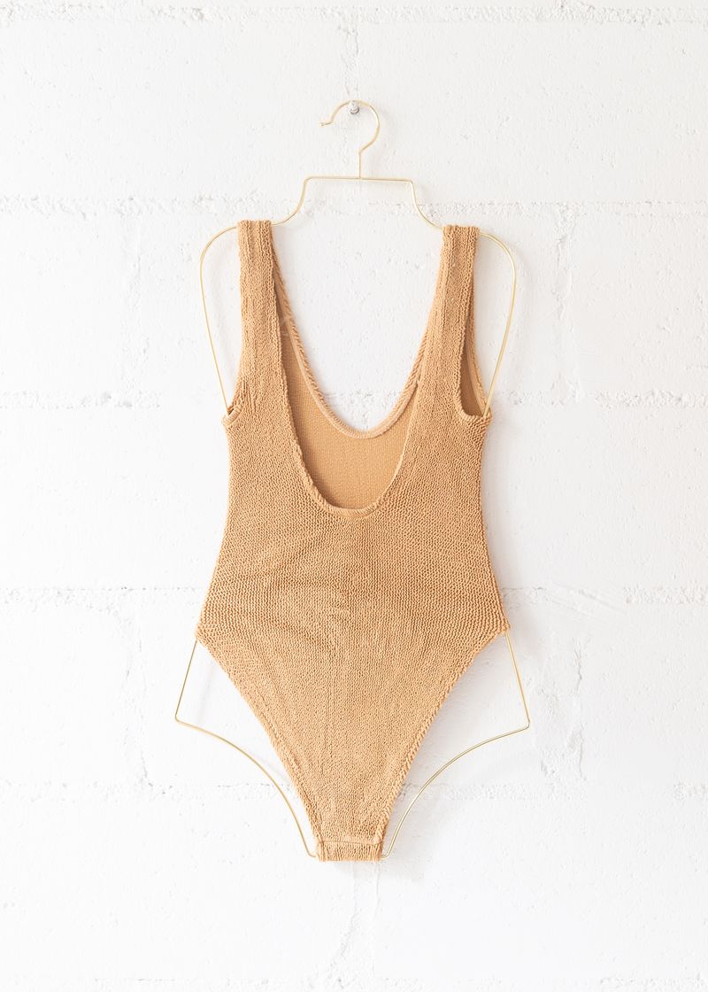 Marbella Scoop Neck One Piece in Mocha, from Love & Bikinis