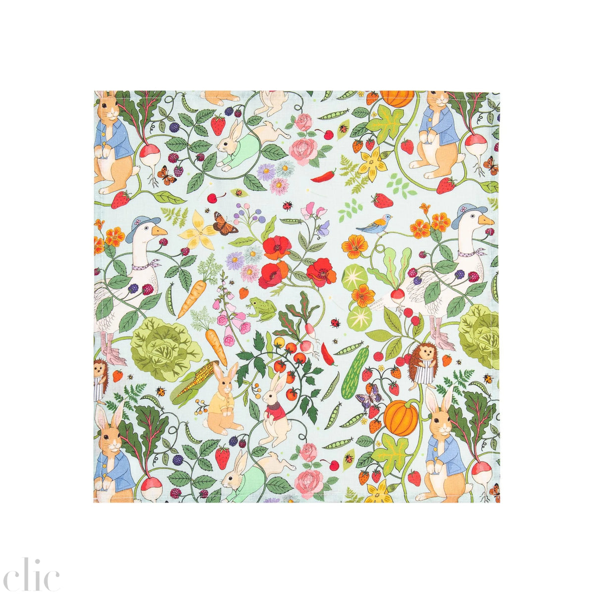 Peter Rabbit Napkin in Aqua, from AVenida Home