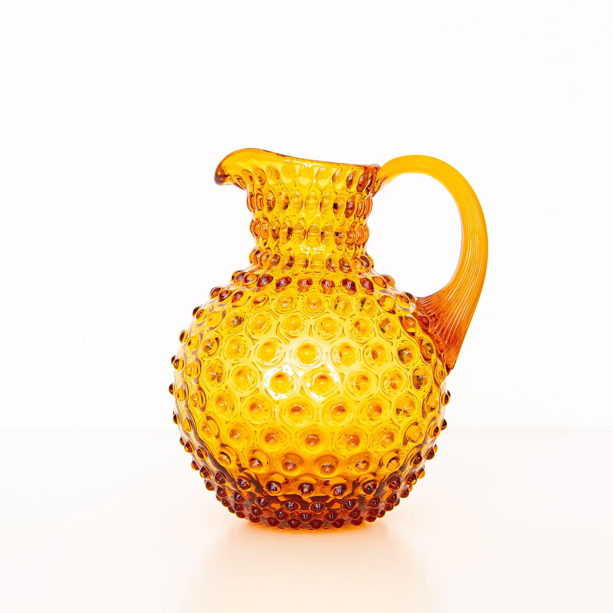 Paris Hobnail Jug in Amber, from Anna Von Lipa