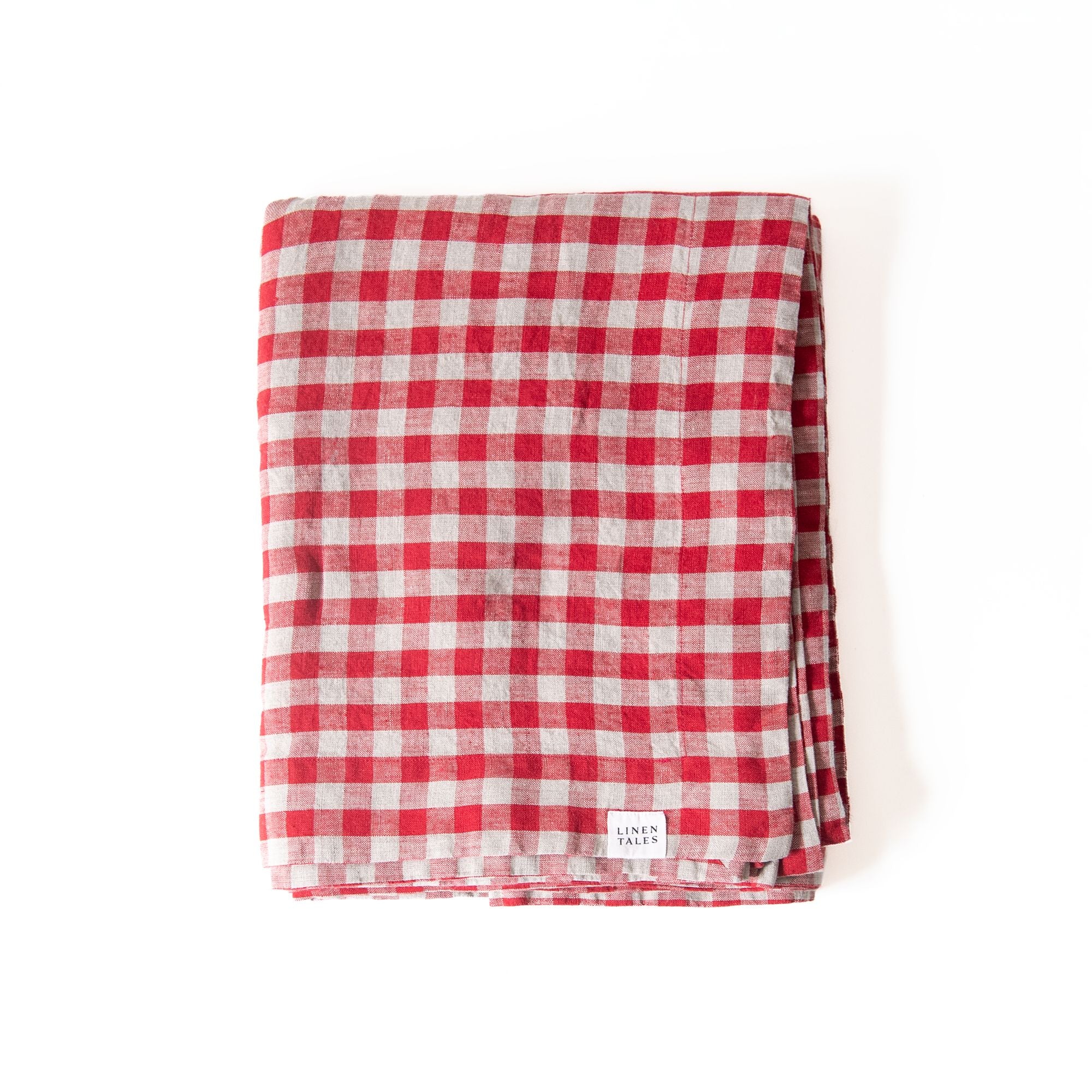 Red Gingham Tablecloth, from Linen Tales