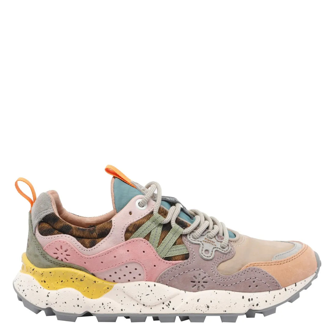 Yamano 3 Suede Leo Sneakers in Mustard Grey & Cipria, from Flower Mountain