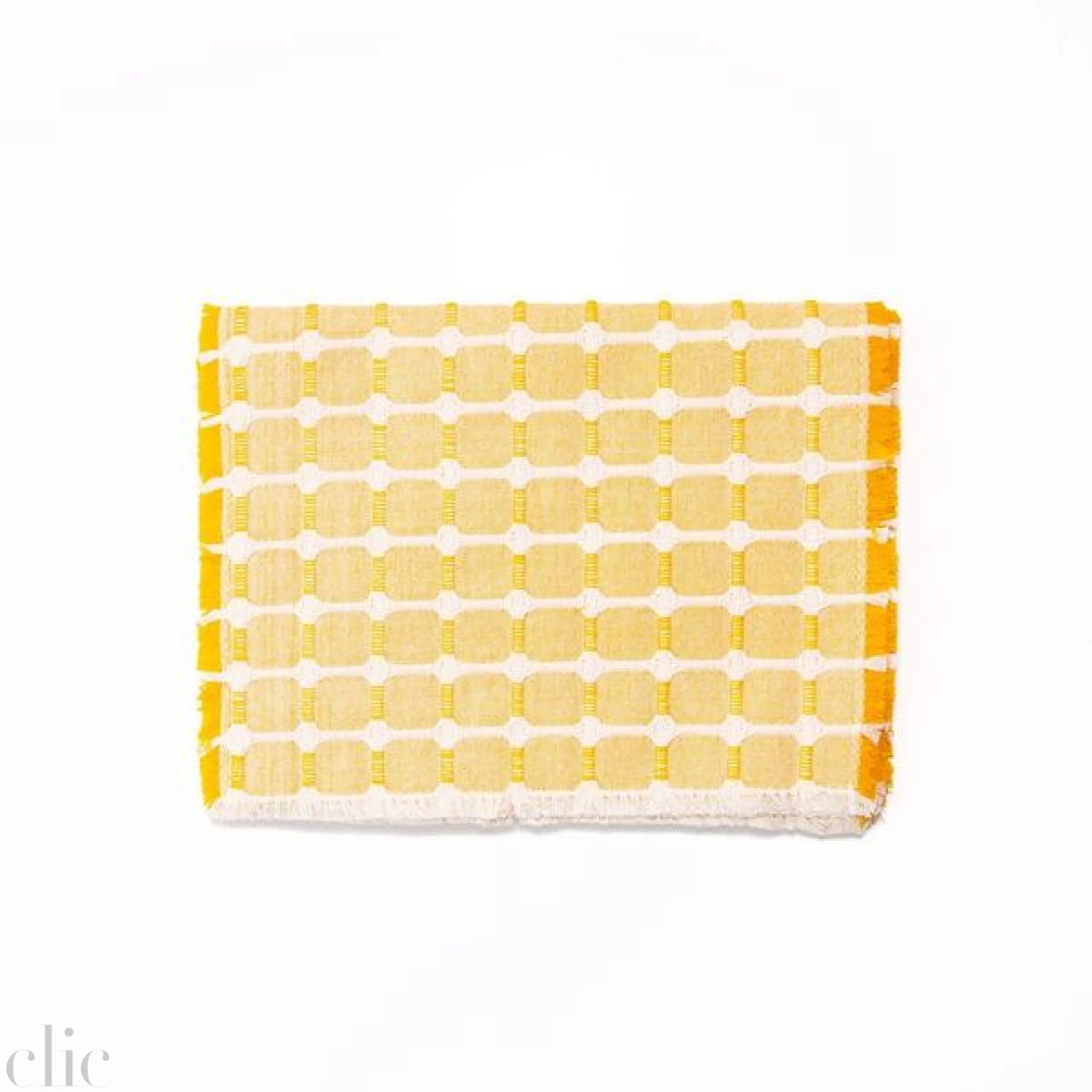 Set of 4 Hopsack Placemat in Marigold, from Dove and Donkey