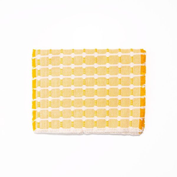 Set of 4 Hopsack Placemat in Marigold, from Dove and Donkey