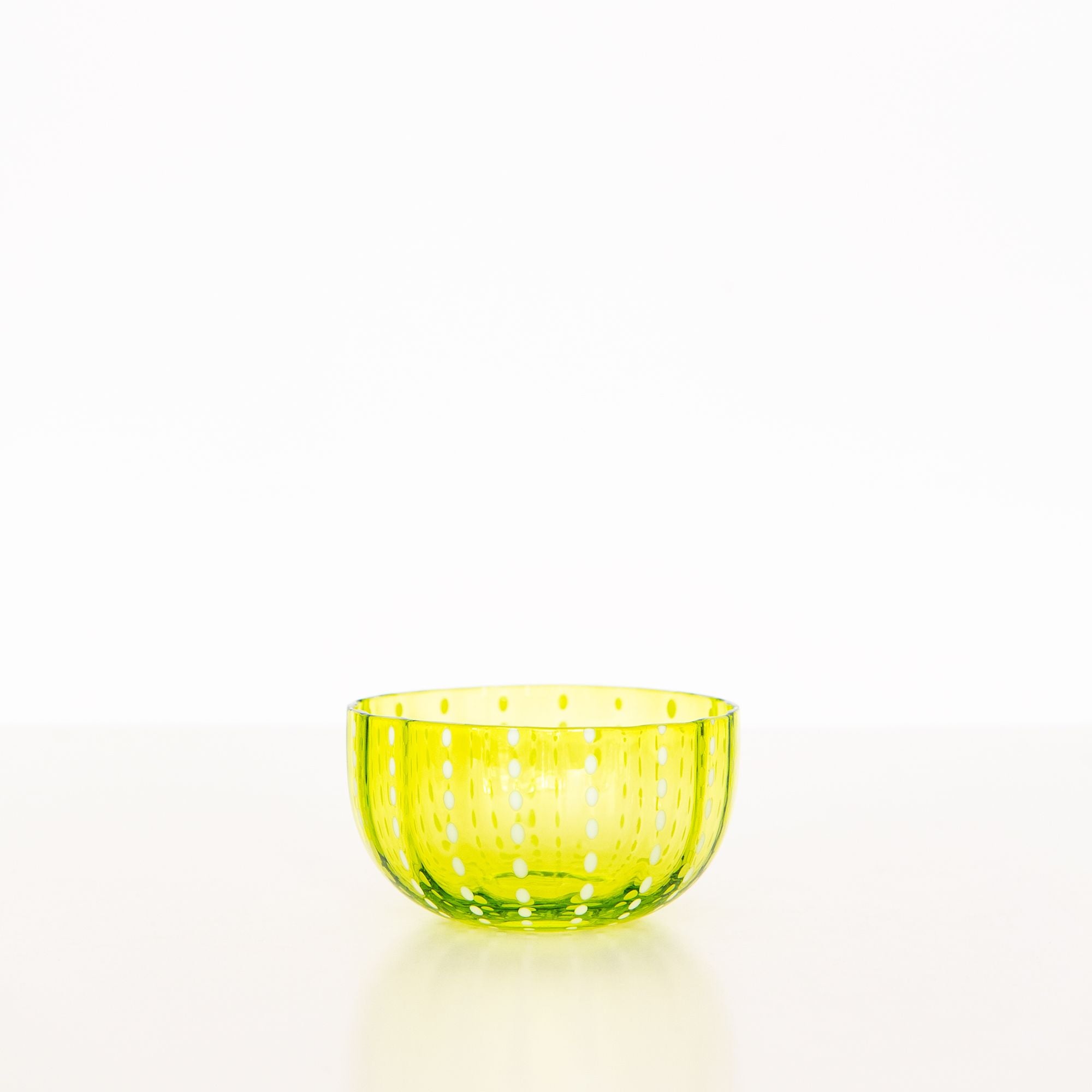 Perle Bowl in Apple Green, from Zafferano