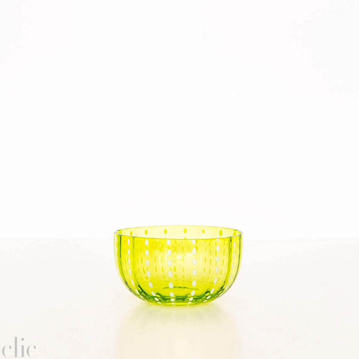 Perle Bowl in Apple Green, from Zafferano