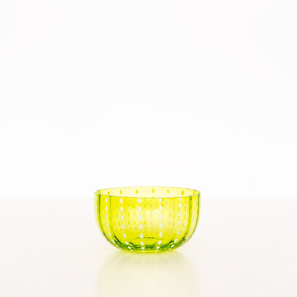 Perle Bowl in Apple Green, from Zafferano