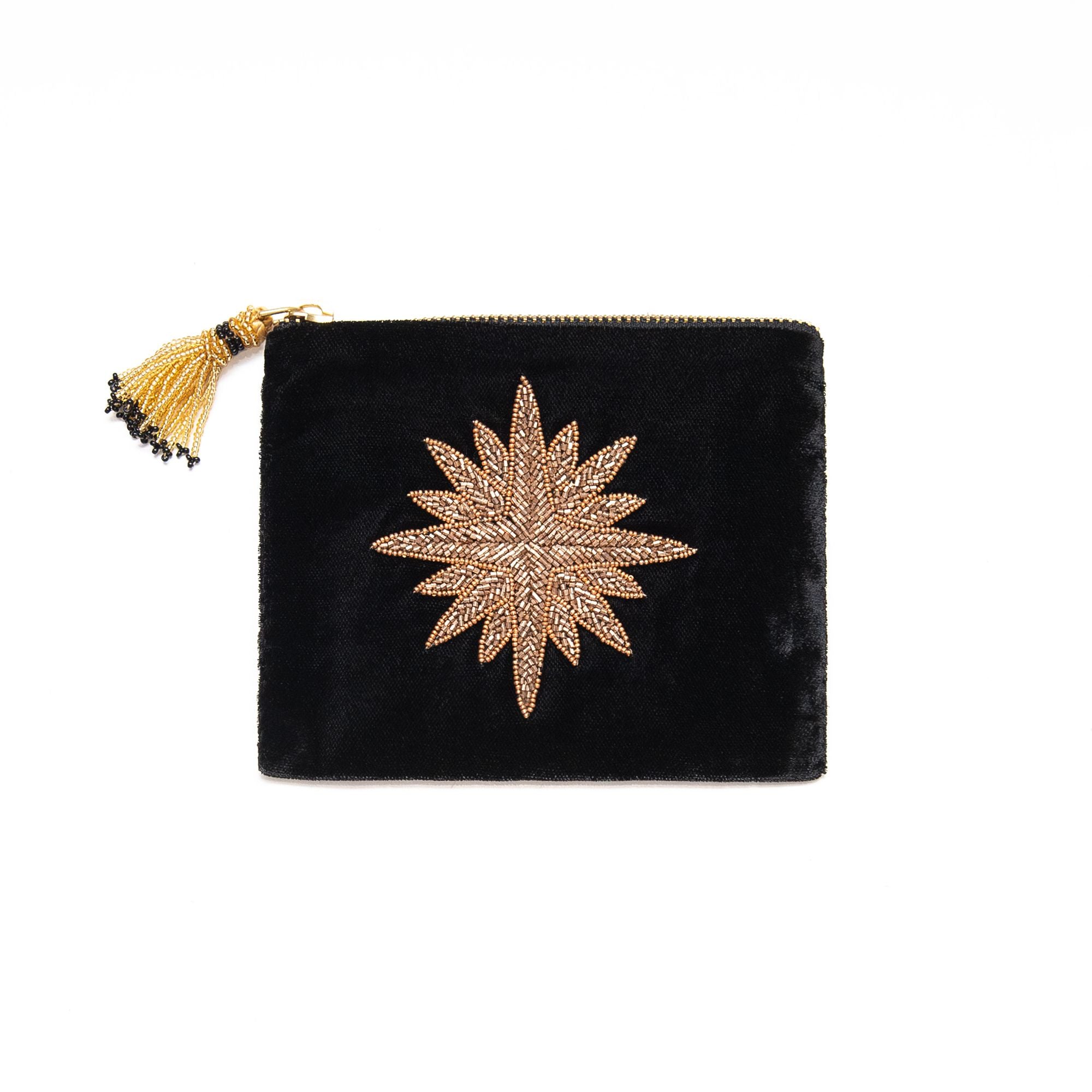 Velvet Pouch Star in Black, from Olivia Dar