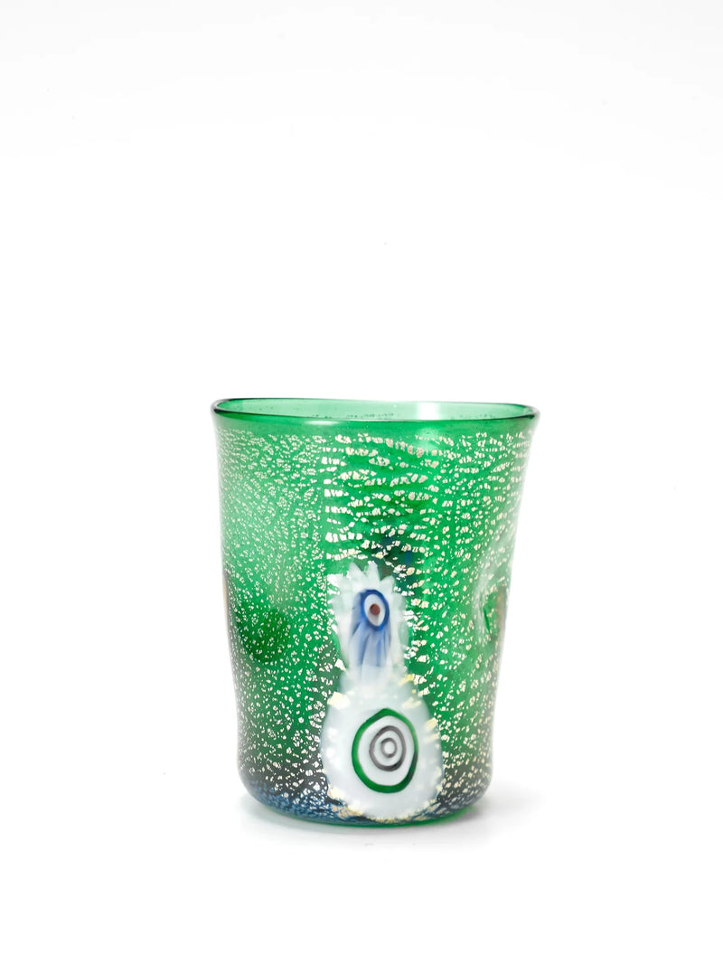 Bicchieri di Murano Tumbler in Green, from Zafferano